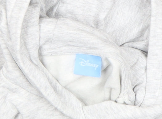 Girls UK Size 6 Years Disney Grey Pullover Hoodie