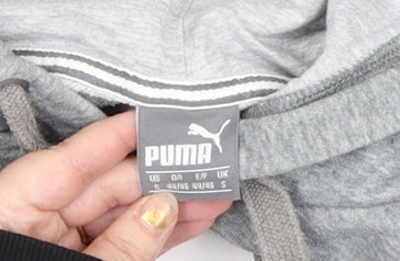 Mens UK Size S PUMA Grey Pullover Hoodie