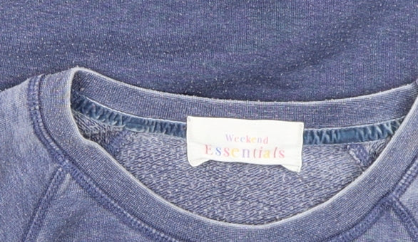 Mens UK Size L NEXT Blue Pullover Sweatshirt