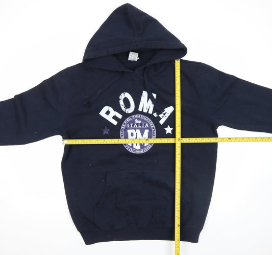 Mens UK Size XL Lemon Collection Blue Pullover Hoodie