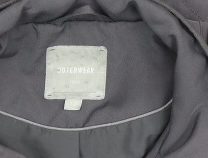 Womens UK Size 14 NEXT Grey Quilted Coat