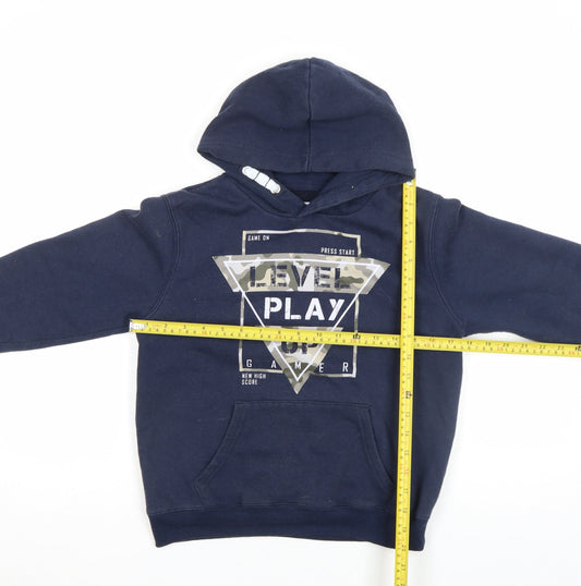 Boys UK Size 4 Years Dynamic Blue Pullover Hoodie