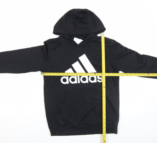 Boys UK Size 13-14 Years adidas Black Pullover Hoodie