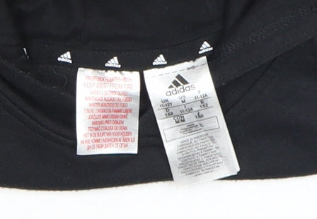 Boys UK Size 13-14 Years adidas Black Pullover Hoodie