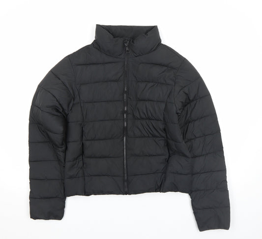 Womens UK Size S MNG Black Puffer Jacket