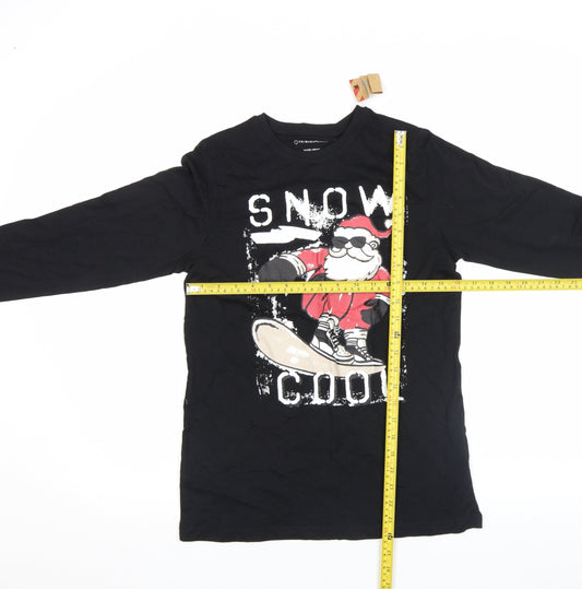 Girls UK Size 12-13 Years Primark Black Pullover T-Shirt