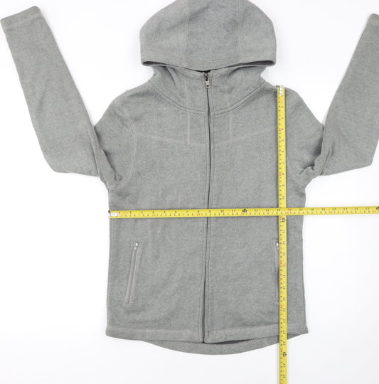 Womens UK Size M Brave Soul Grey Full Zip Hoodie