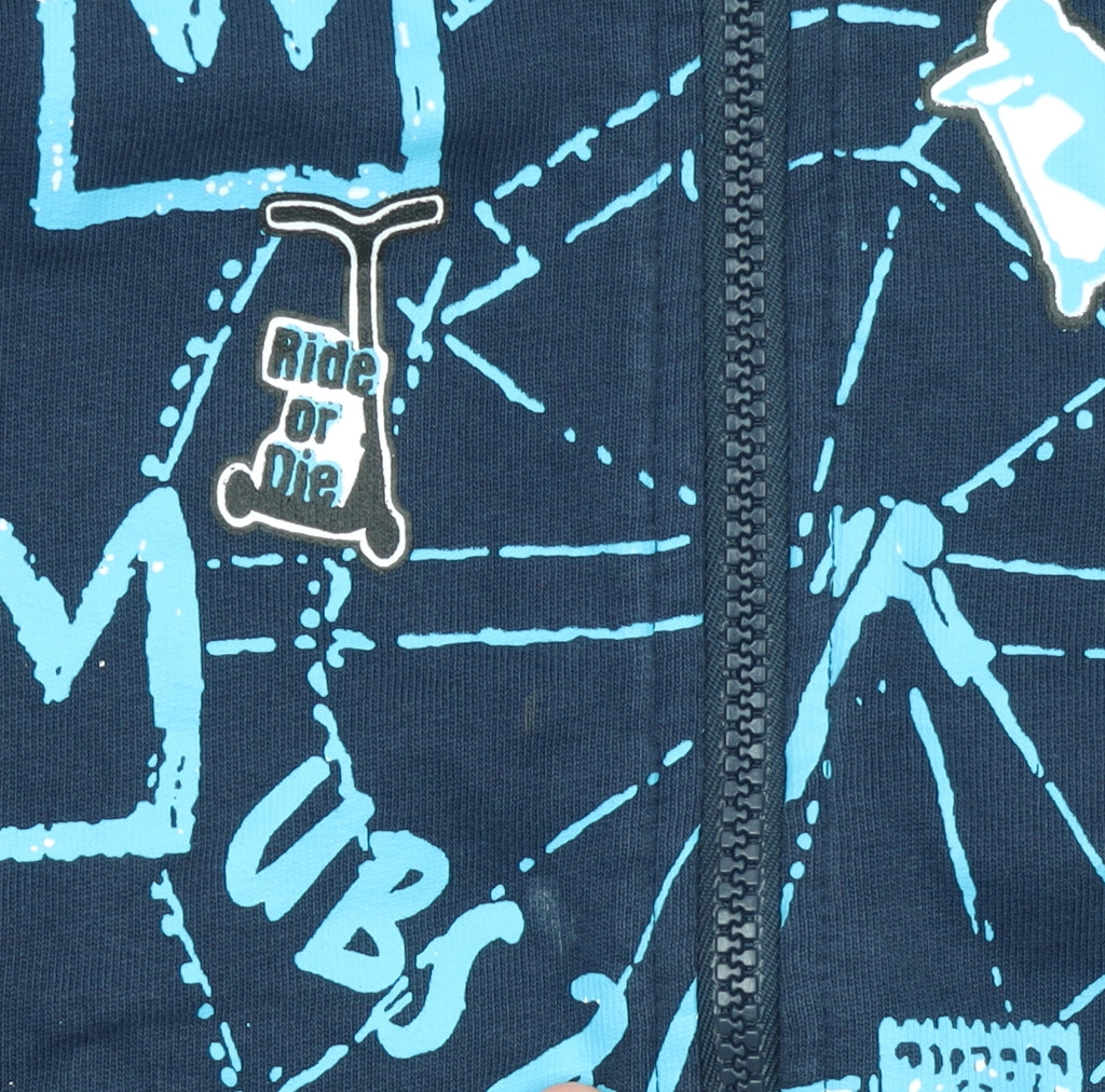 Boys UK Size 14 Years UBS2 Blue Full Zip Hoodie