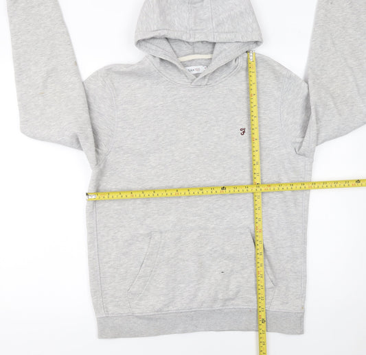 Mens UK Size M Farah Grey Pullover Hoodie