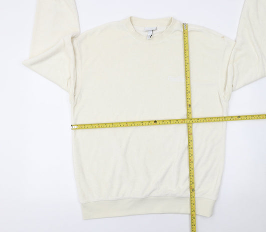 Womens UK Size M H&M Beige Pullover Sweatshirt