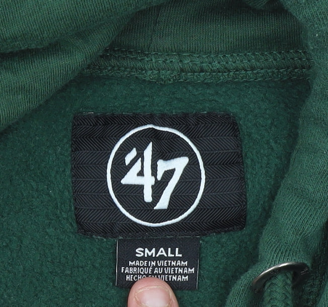 Mens UK Size S 47 Brand Green Pullover Hoodie