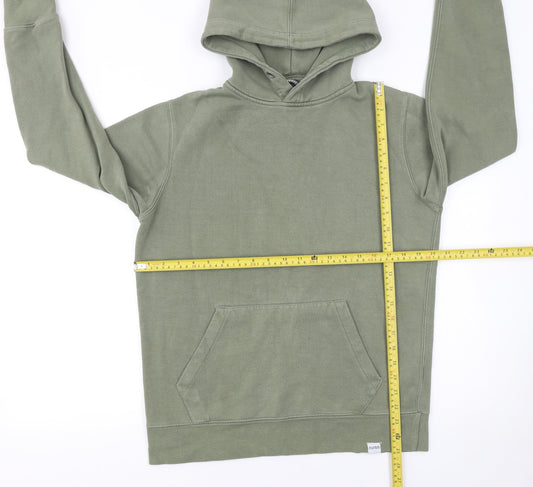 Mens UK Size S Pull&Bear Green Pullover Hoodie