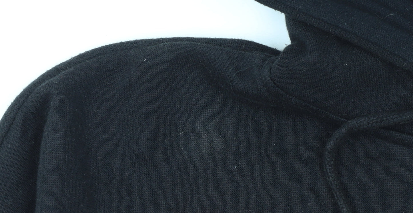 Womens UK Size M New Look Black Pullover Hoodie