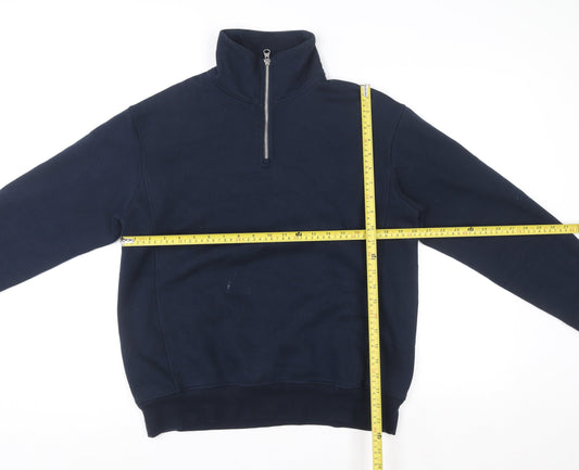 Mens UK Size S Zara Blue Pullover Sweatshirt