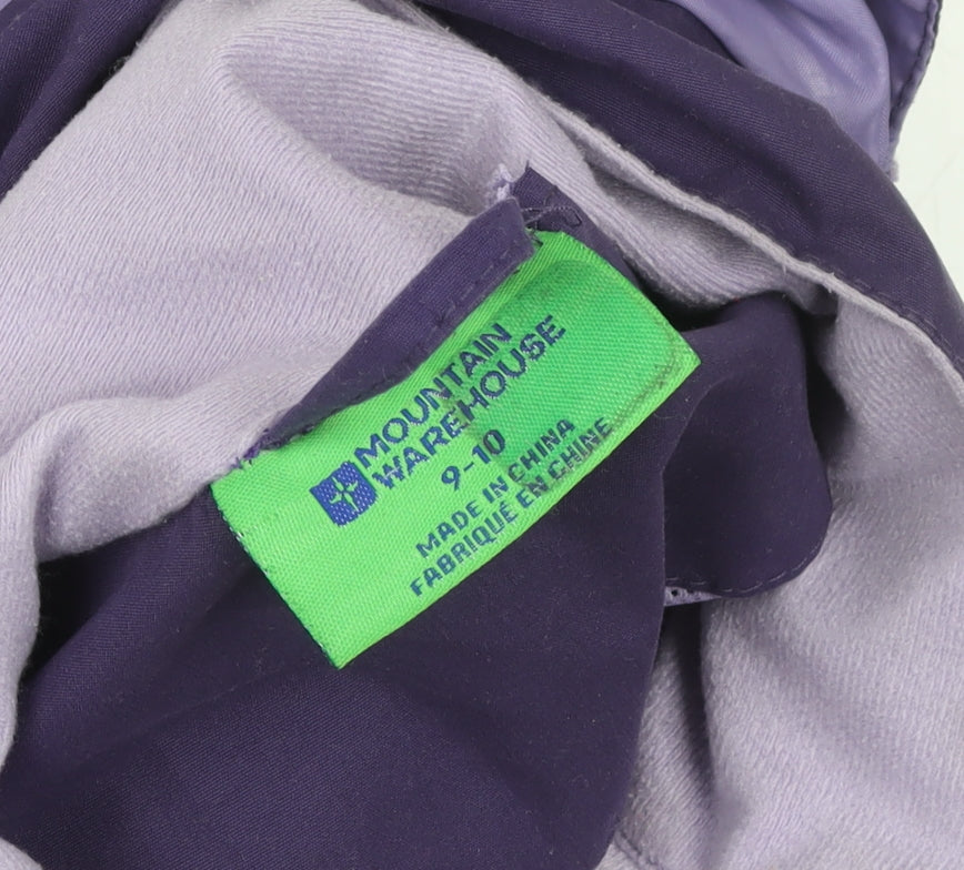 Teens UK Size 8 Mountain Warehouse Purple Rain Coat