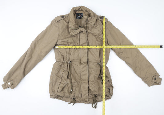 Womens UK Size M O&S Paris Beige Parka Coat