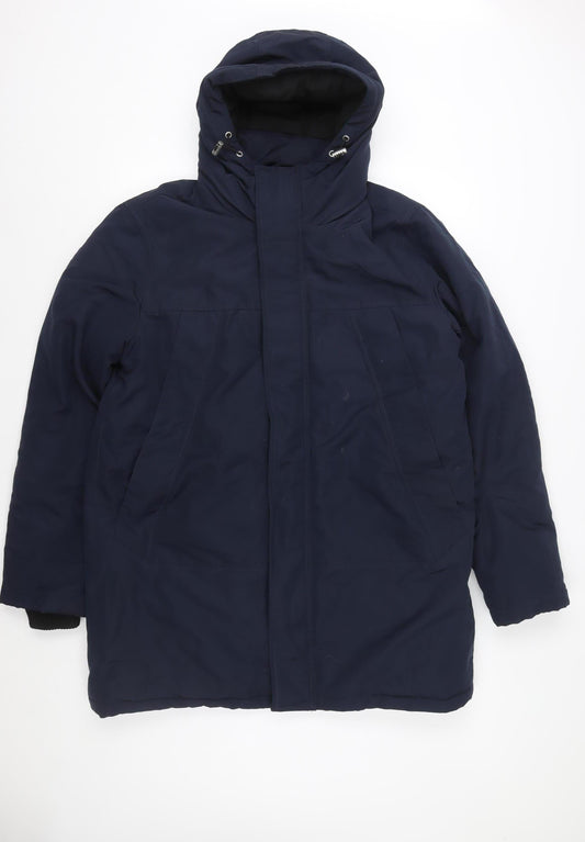 Womens UK Size M Primark Blue Parka Coat
