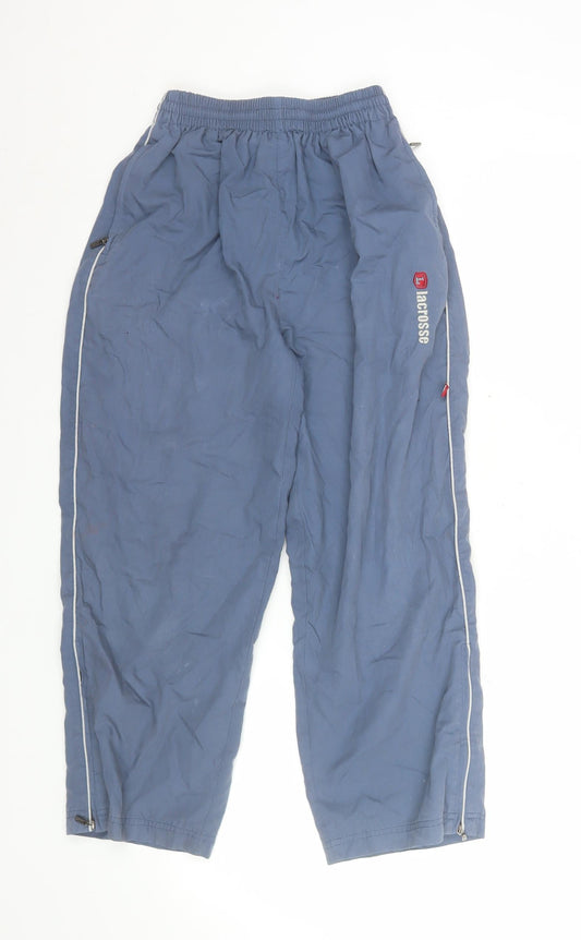 Boys UK Size 8 Years Lacrosse Regular Fit Jogger Blue Trousers