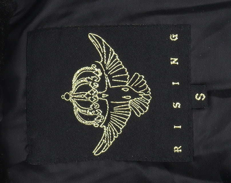 Womens UK Size S Rising Black Puffer Jacket