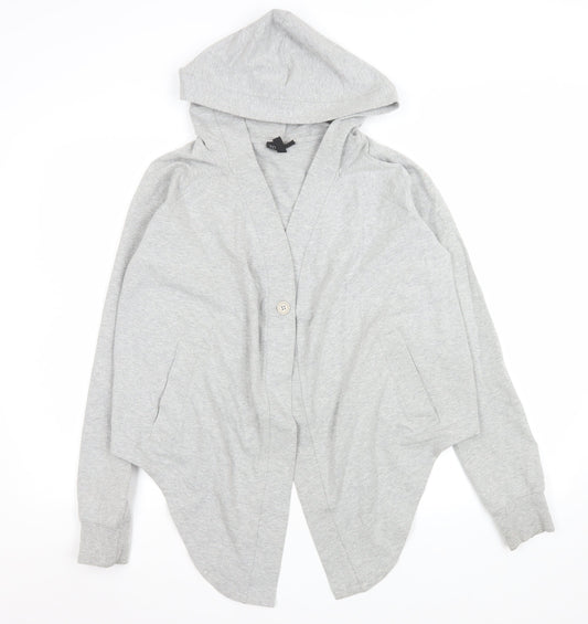 Womens UK Size S Topshop Grey Basic Jacket