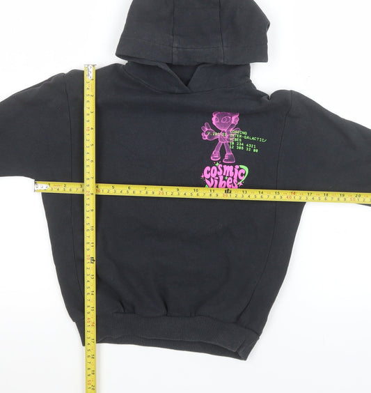 Girls UK Size 4 Years NEXT Black Pullover Hoodie