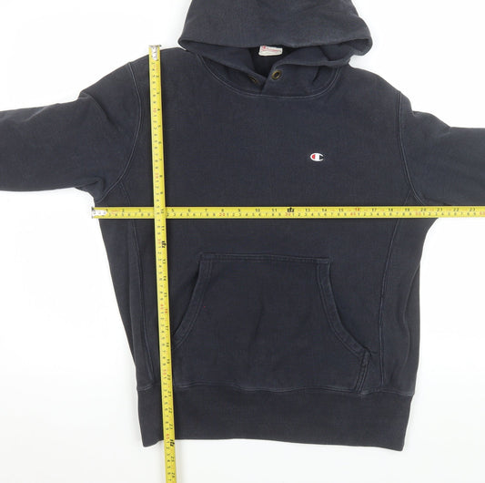 Womens UK Size L Champion Blue Pullover Hoodie