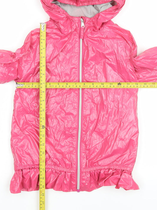 Girls UK Size 8 Years NEXT Pink Rain Coat