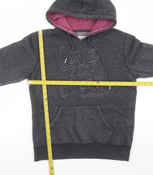 Womens UK Size 8 Saltrock Grey Pullover Hoodie