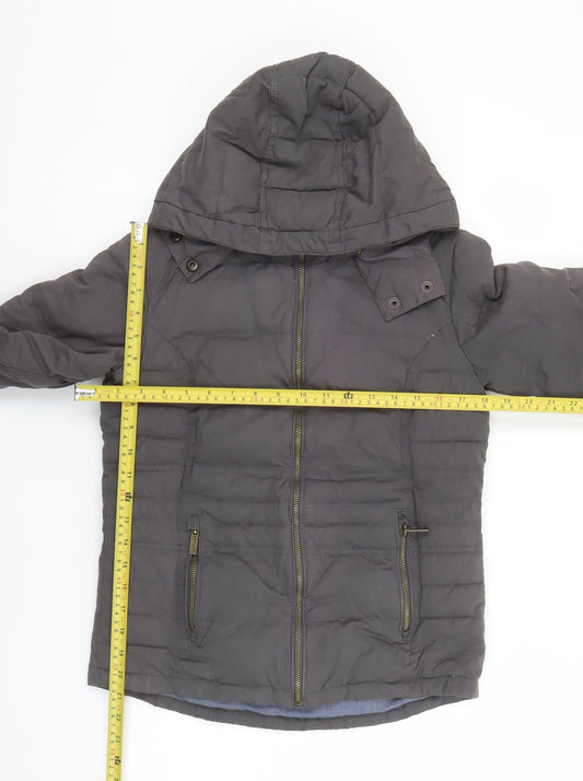Womens UK Size S FatFace Grey Puffer Jacket