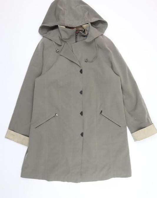 Womens UK Size M Jacques Vert Grey Rain Coat