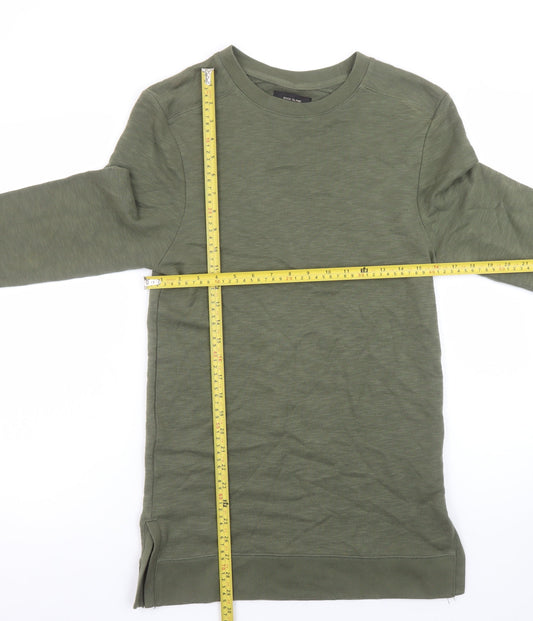 Womens UK Size XS River Island Green Pullover Sweatshirt