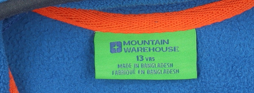 Boys UK Size 13 Years Mountain Warehouse Blue Fleece