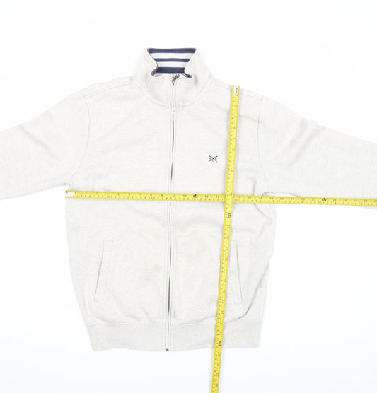 Mens UK Size S Crew Clothing Company Beige Full Zip Sweatshirt