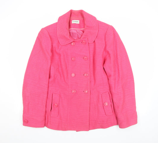 Womens UK Size 12 George Pink Pea Coat