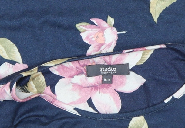 Womens UK Size 16 Studio Blue Basic T-Shirt