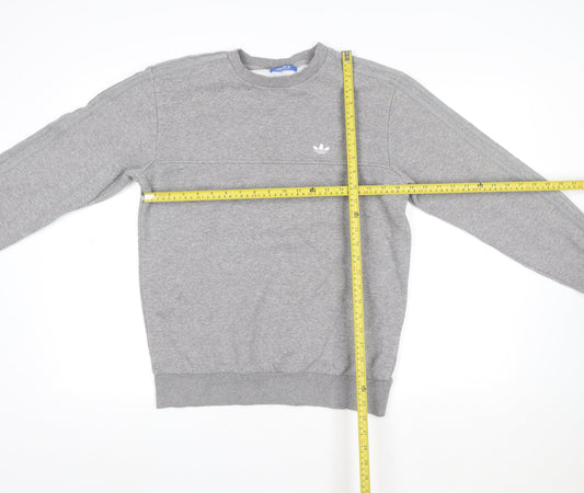 Mens UK Size M adidas Grey Pullover Sweatshirt