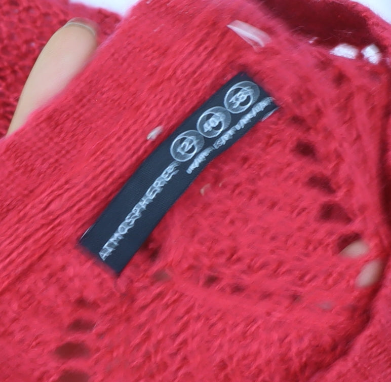 Womens UK Size 12 Atmosphere Red Pullover Jumper