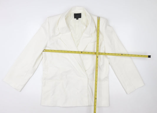 Womens UK Size 8 Zara Regular White Blazer
