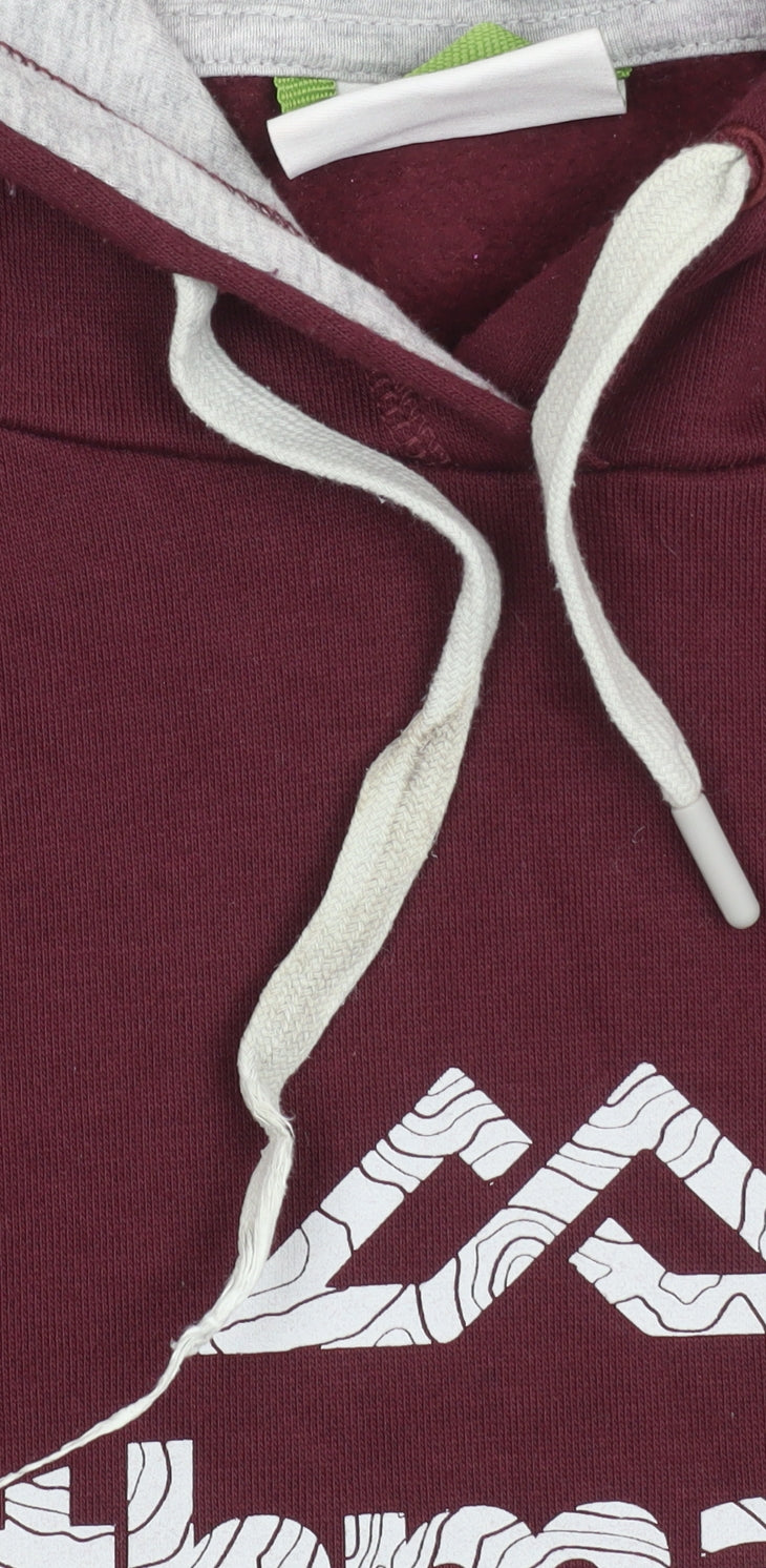 Womens UK Size L Kathmandu Red Pullover Hoodie