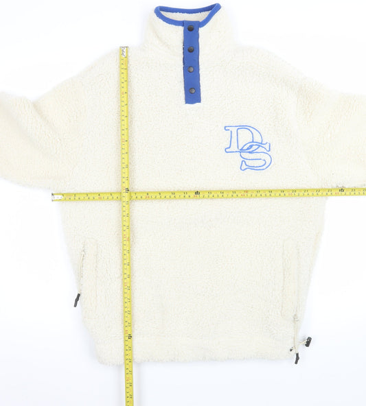 Mens UK Size XS ASOS DESIGN Ivory Pullover Sweatshirt