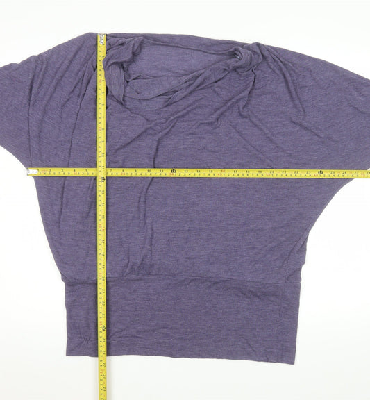 Womens UK Size XL Gallery Purple Tunic Blouse