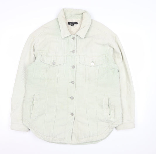 Womens UK Size 6 Missguided Beige Basic Jacket