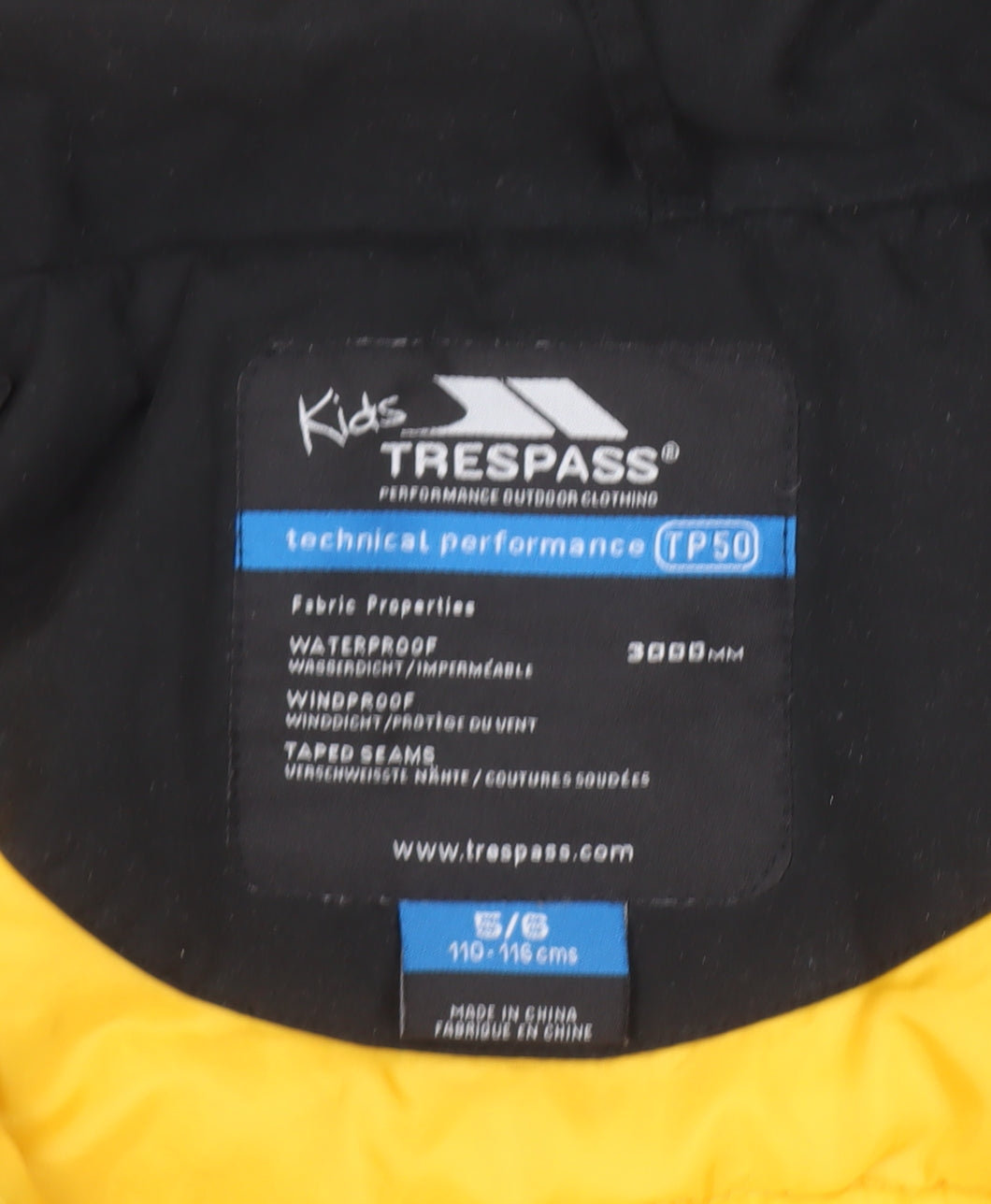 Boys UK Size 5-6 Years Trespass Grey Puffer Jacket