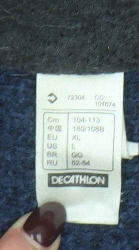 Mens UK Size XL DECATHLON Blue Pullover Sweatshirt