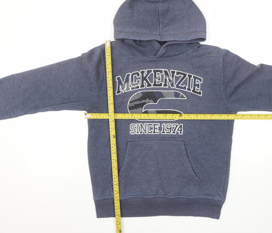 Boys UK Size 12-13 Years McKenzie Blue Pullover Hoodie