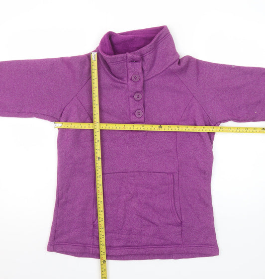 Womens UK Size S Columbia Purple Henley Sweatshirt