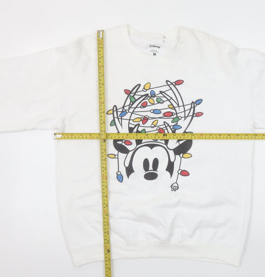 Womens UK Size M Disney White Pullover Sweatshirt
