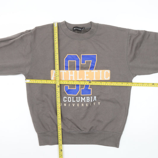 Womens UK Size S PRETTYLITTLETHING Grey Pullover Sweatshirt
