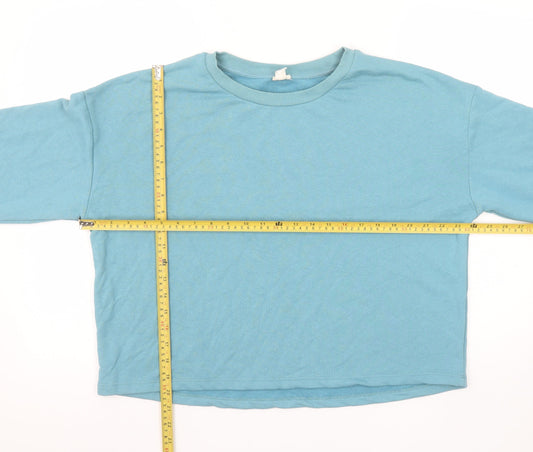 Womens UK Size M River Island Blue Pullover Sweatshirt