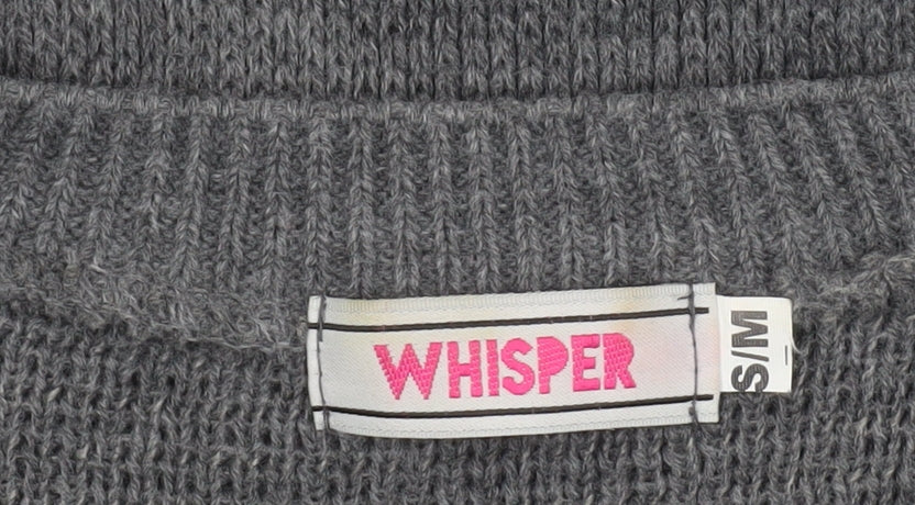 Mens UK Size S Whisper Grey Pullover Jumper